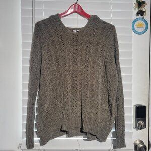 Rue & Willow Olive Green Plush Sweater Hoodie - Size M